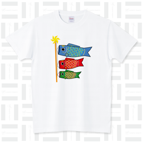 子供の日Tシャツ、鯉のぼり、人の森イラスト（Tシャツ）|デザインT ...