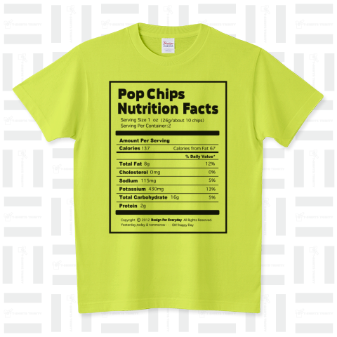 Nutrition Facts(栄養成分表)