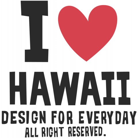 I Love Hawaii デザインtシャツ通販 Tシャツトリニティ