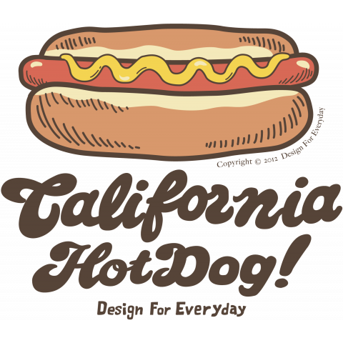 カリフォルニア ホットドック デザインtシャツ通販 Tシャツトリニティ