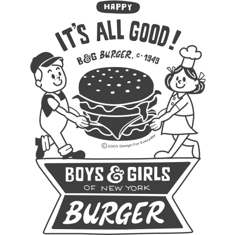 ハンバーガー&BOY&GIRL