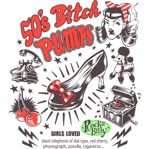 50 S Bitchとパンプス デザインtシャツ通販 Tシャツトリニティ