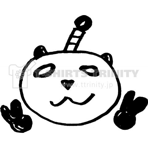 ダブルピースパンダ デザインtシャツ通販 Tシャツトリニティ