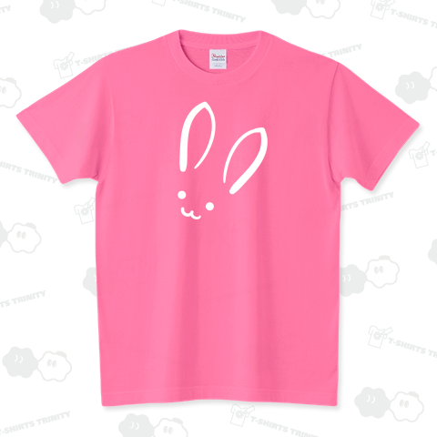 シンプルかわいいうさぎさん スタンダードTシャツ(5.6オンス)