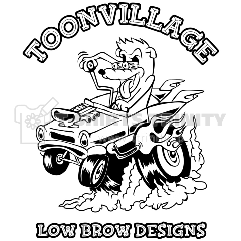 TOONVILLAGE LOWBROW DESIGNS MONOTONE VERSION