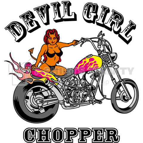 DEVIL GIRL CHOPPER BIKINI Version COLOR