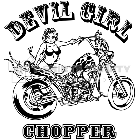 DEVIL GIRL CHOPPER BIKINI Version MONO