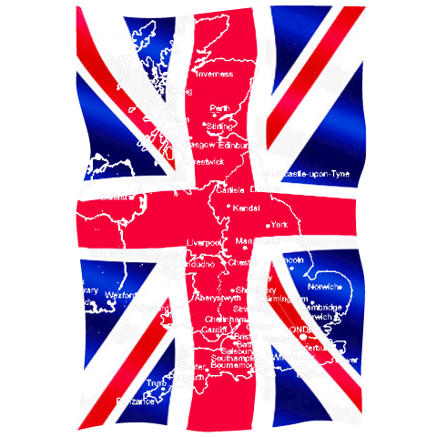 イギリス国旗 map