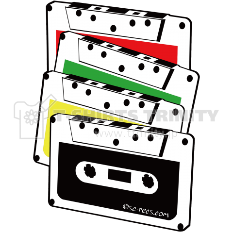 カセットテープ Cassette Tape ×4 4カラー