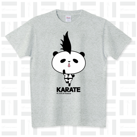 モヒカンパンダTシャツシリーズ[モヒパン]KARATE 昇龍拳!空手道衣 白