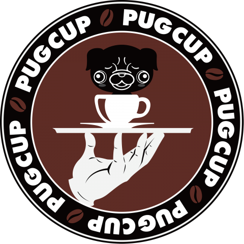 パグカップ ブラック【PUG CUP】黒パグ