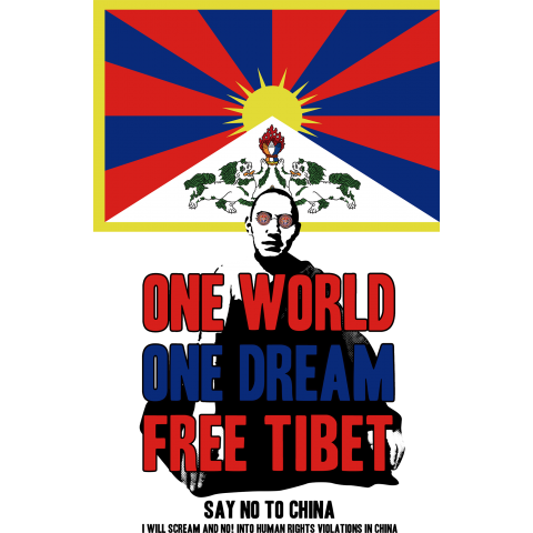 『中国の人権侵害にNO!と叫ぼう』ONE WORLD ONE DREAM FREE TIBET