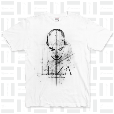 人工知能 ELIZA monochrome Design