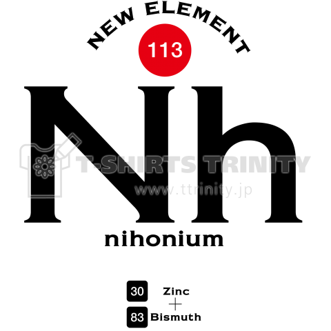 日本発見の新元素 ニホニウム Nh Design
