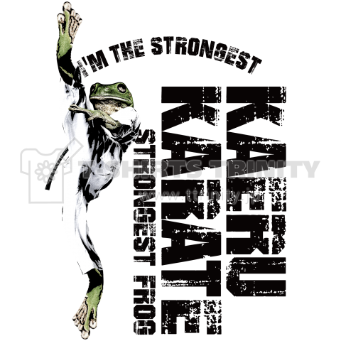 もはや敵なし!カエル見参!蛙空手! TEXT Design