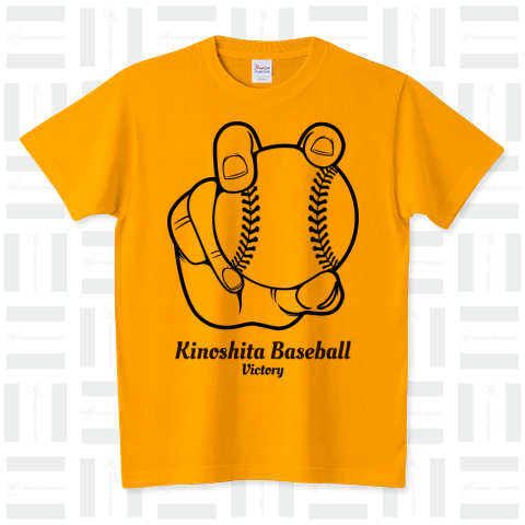 【カスタマイズ専用】野球チーム ボールを握る手デザイン