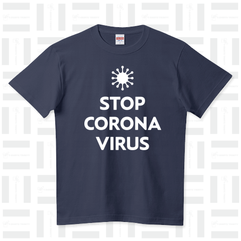 ストップ コロナウイルス STOP CORONA VIRUS White