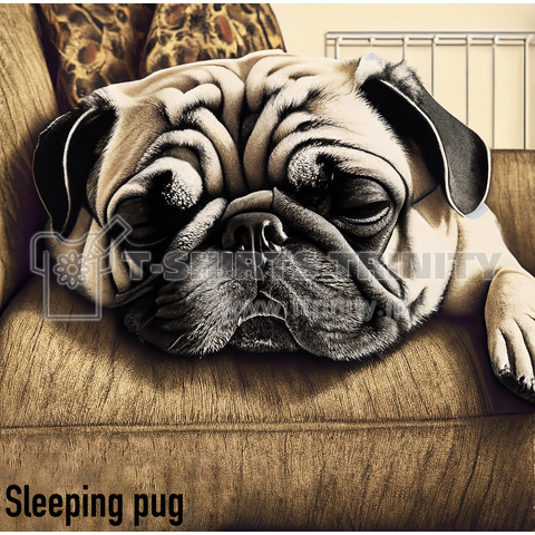 居眠りパグ - Sleeping pug -