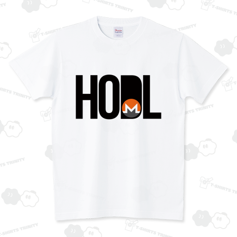 HODL XMR Blackfont スタンダードTシャツ(5.6オンス)