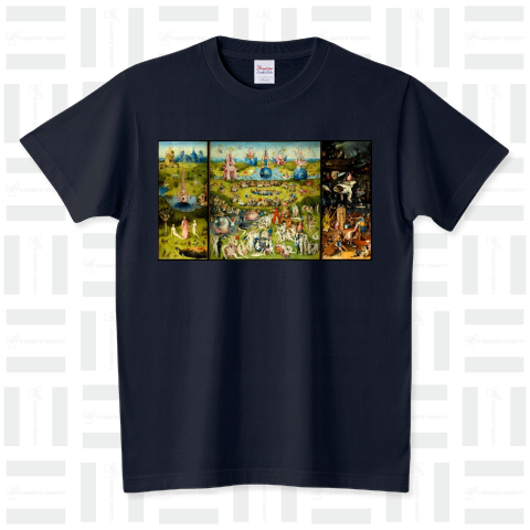 ヒエロニムス・ボス 「快楽の園」【西洋 絵画 アート 美術 Tシャツ】 スタンダードTシャツ(5.6オンス)