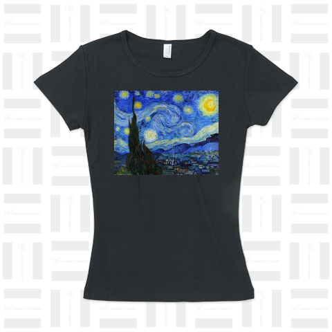 フィンセント・ファン・ゴッホ「星月夜」【西洋 絵画 アート 美術 Tシャツ】