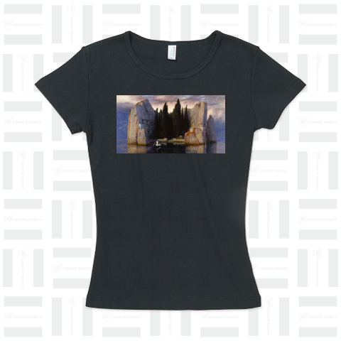 アルノルト・ベックリン「死の島 Ⅲ」【西洋 絵画 アート 美術 Tシャツ】