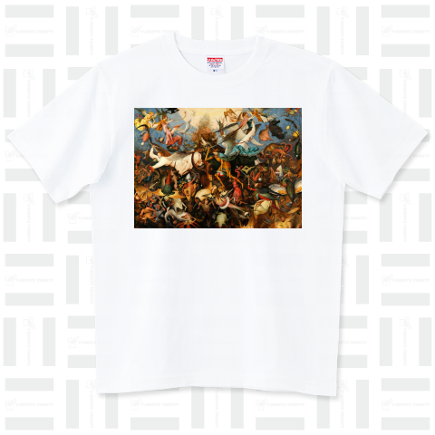 ピーテル・ブリューゲル(父)「反逆天使の墜落」【西洋 絵画 アート 美術 Tシャツ】