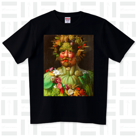 ジュゼッペ・アルチンボルド「ウェルトゥムヌスに扮するルドルフ2世」【西洋 絵画 アート 美術 Tシャツ】
