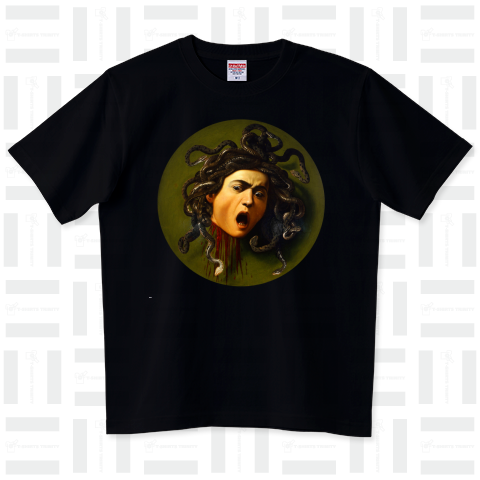 カラヴァッジオ「メデューサの頭部」【西洋 絵画 アート 美術 Tシャツ