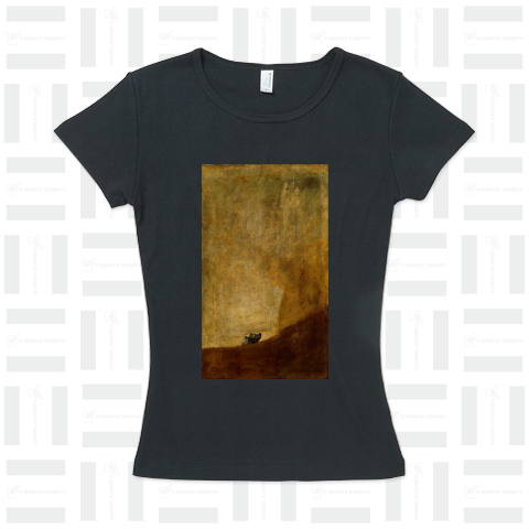 フランシス・デ・ゴヤ「砂に埋もれる犬」【西洋 絵画 アート 美術 Tシャツ】