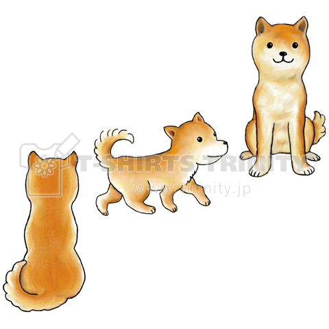 いぬ 芝犬 秋田犬 日本犬 雑種 デザインtシャツ通販 Tシャツトリニティ