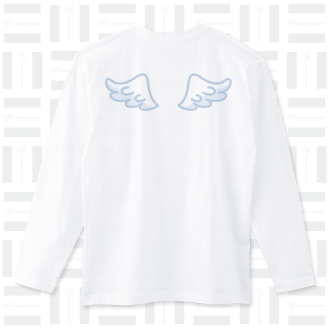天使の羽根<背面プリント>（ロングTシャツ）|デザインTシャツ通販【T ...