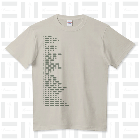 モールス信号 ハイクオリティーTシャツ(5.6オンス)