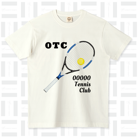 テニスチームのためのTシャツ テンプレート