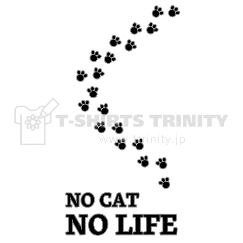 NO CAT NO LIFE 猫Tシャツ