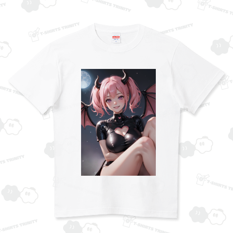 サキュバス(キャンディのハロウィンTシャツ) ハイクオリティーTシャツ(5.6オンス)