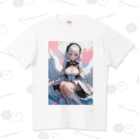 メイド天使 ハイクオリティーTシャツ(5.6オンス)