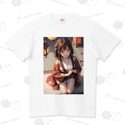 着物美人(シオン) ハイクオリティーTシャツ(5.6オンス)