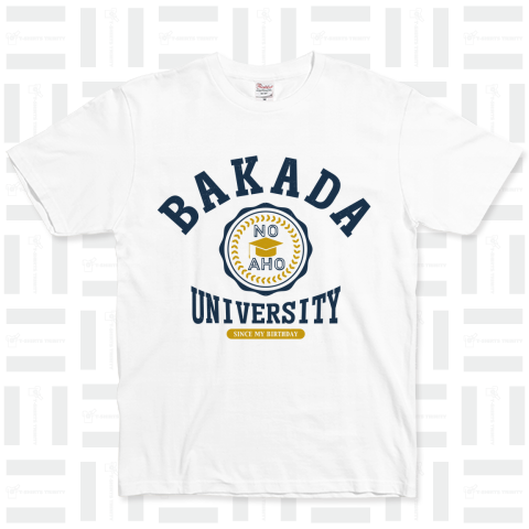 バカダ大学 BAKADA UNIVERSITY カレッジTシャツ