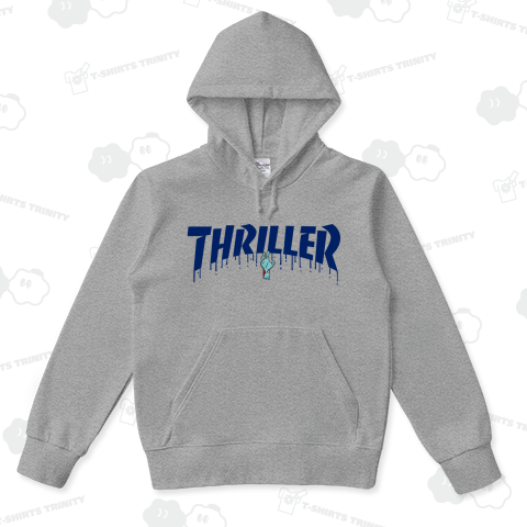 pray_全商品【即購入OK】thriller パーカー　フーディー　サイズL グレー