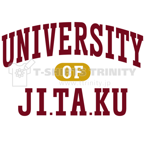 自宅大学 JITAKU UNIVERSITY  エンジ金色バージョン
