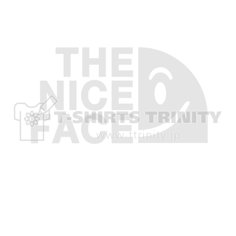 THE NICE FACE ナイスフェイス パロディ 白大きめバージョン