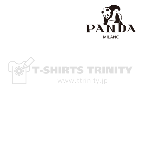 パンダ PANDA 小さめ胸ワンポイントロゴ