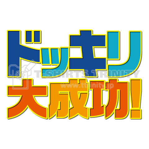 ドッキリ大成功 年末年始パーティー用 バックプリント