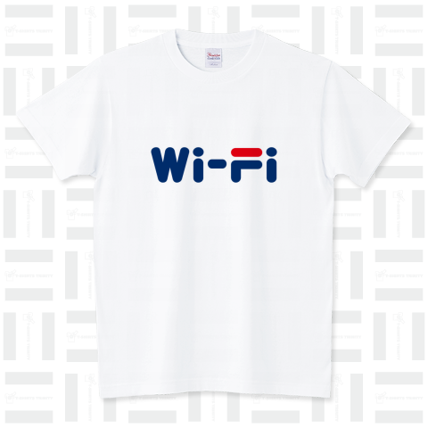 Wi-Fi ワイファイ 大ロゴ スタンダードTシャツ(5.6オンス)