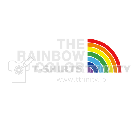 THE RAINBOW COLOR ザ レインボー カラー 白文字