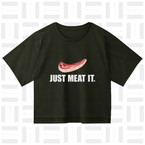 JUST MEAT IT. ジャストミートイット ロゴ大 白文字