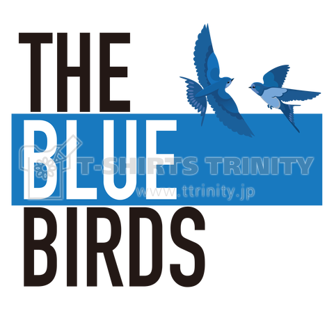 THE BLUE BIRDS ザブルーバーズ 幸せの青い鳥 バックプリント