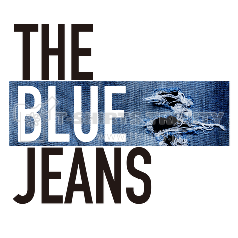 THE BLUE JEANS ザブルージーンズ バックプリント