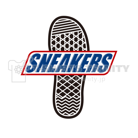 SNEAKERS スニーカーズ ロゴ大